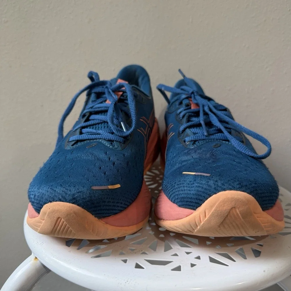 Women's ASICS Gel-Cumulus 26 Running Shoes Size 10 Rich Navy/Faded Orange